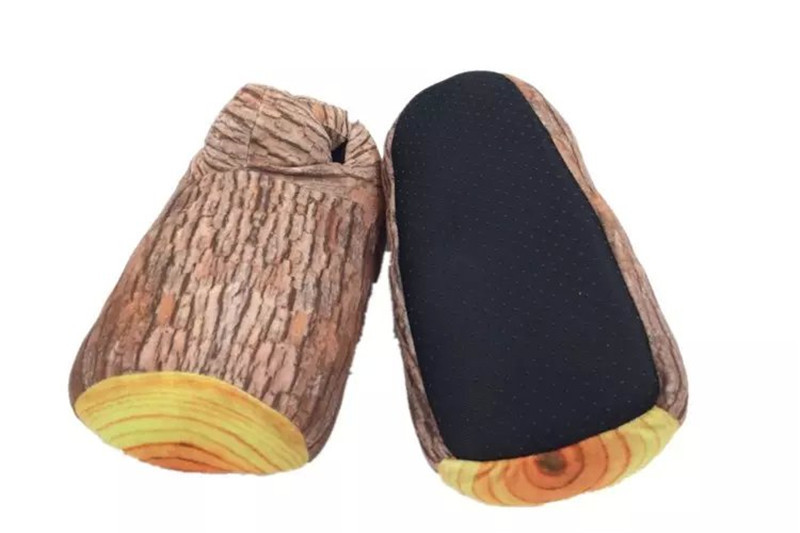 Wood Grain Cotton Slippers 4