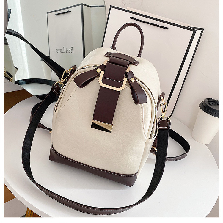 Fashion Retro Contrast Color Small Backpack Wholesale Nihaojewelry display picture 9