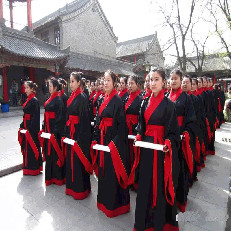 古装汉服汉服国学服幼儿国学班书童弟子规开笔师成人礼孔子服