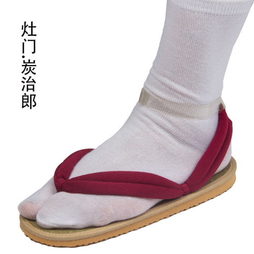 Demon Slayer: Kimetsu no Yaiba Wood Gaiters Adult and Children's Cosplay Shoes Full Member Clear Grass Gaiters Slippers Himari Butterfly Shinobu Shoes