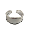 Tide, summer one size small design universal retro ring, Korean style, silver 925 sample