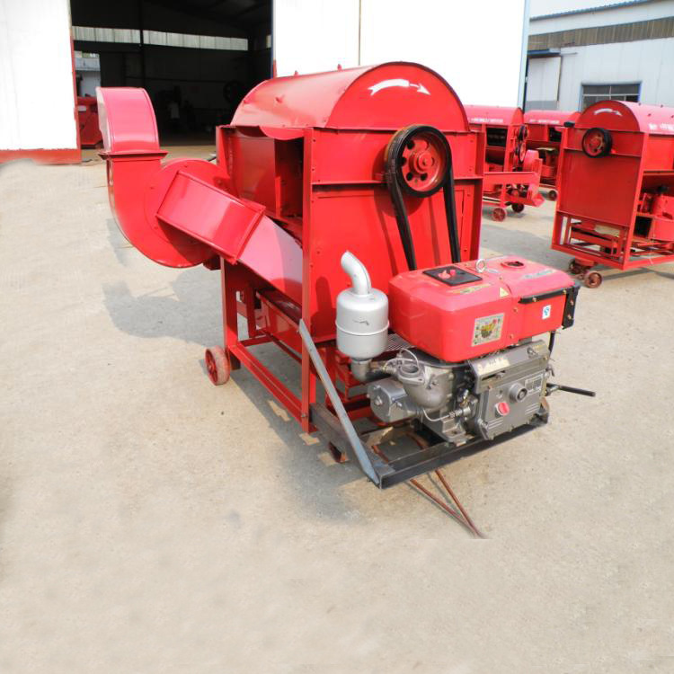 脱大豆小麦水稻打谷子高粱莜麦打药材自走式脱粒机柴配脱粒出口贸