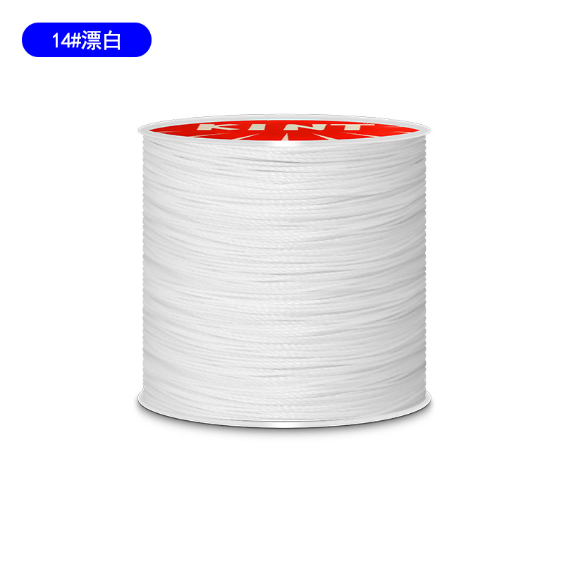 Cuerda de algodón KNT cuerda de poliéster cuerda trenzada de color hilo de cera de cuero DIY cuero hecho a mano redondo hilo de cera pulsera cuerda de cabeza