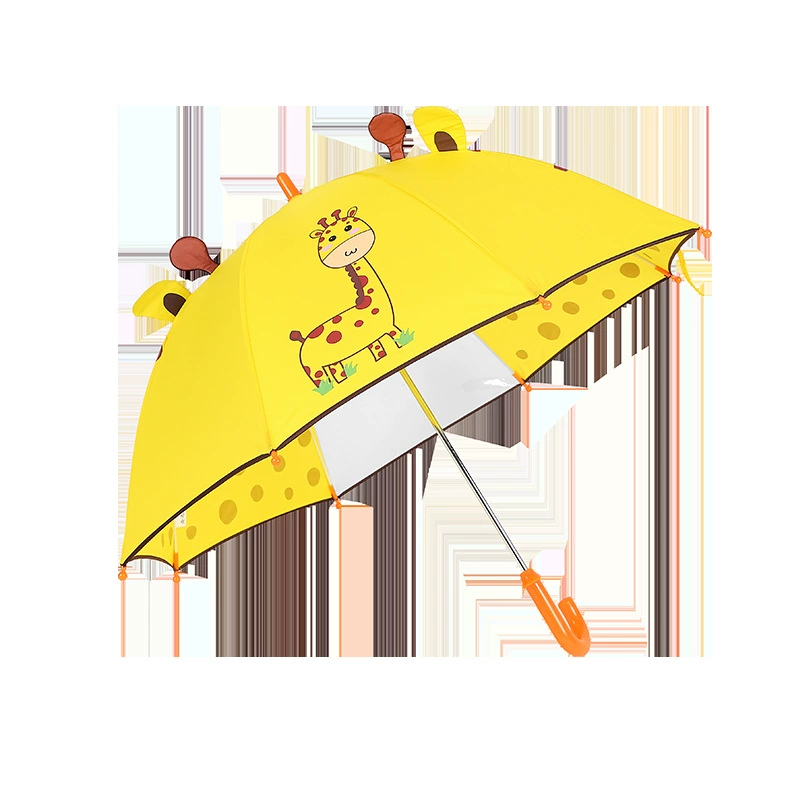 Детский прямой зонт, рекламный зонт, с длинной ручкой, с мультяшным рисунком, с возможностью нанесения логотипа, подарок, милый зонт, оптом, хит продаж для трансграничной торговли