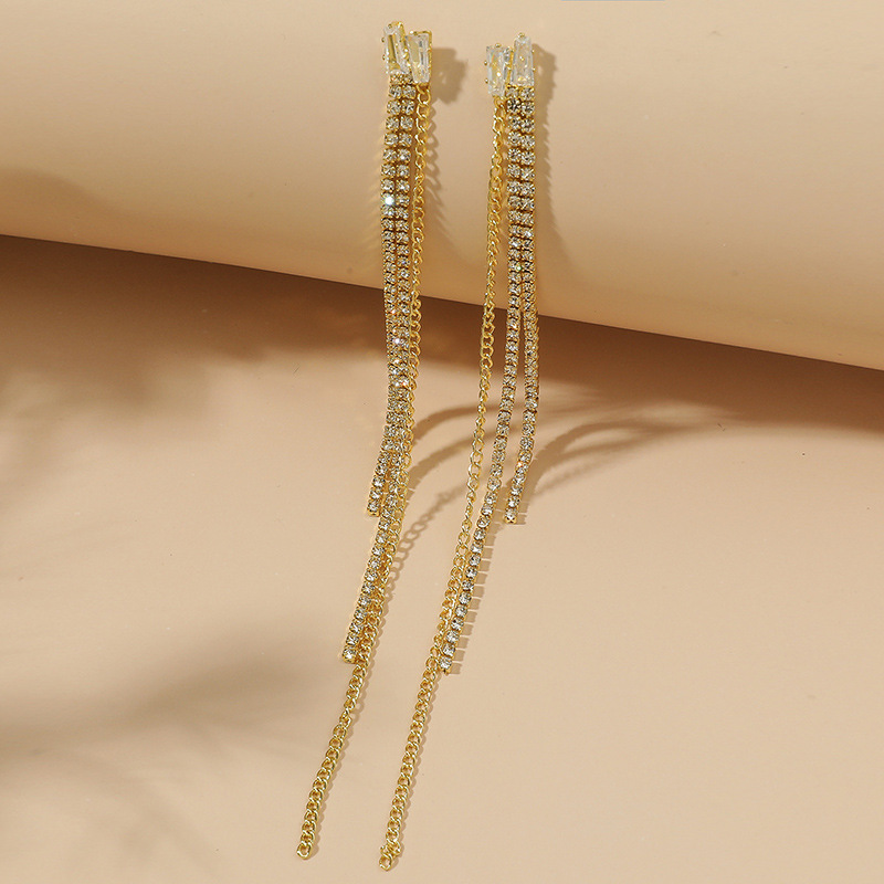 Aretes Largos Con Borlas A Juego display picture 5