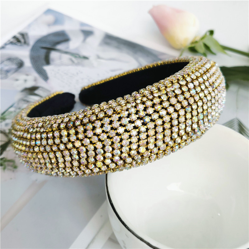 Fashion Baroque Retro Fashion Hair Accessories Jewelry Crystal Hair Band Wholesale Nihaojewelry display picture 3