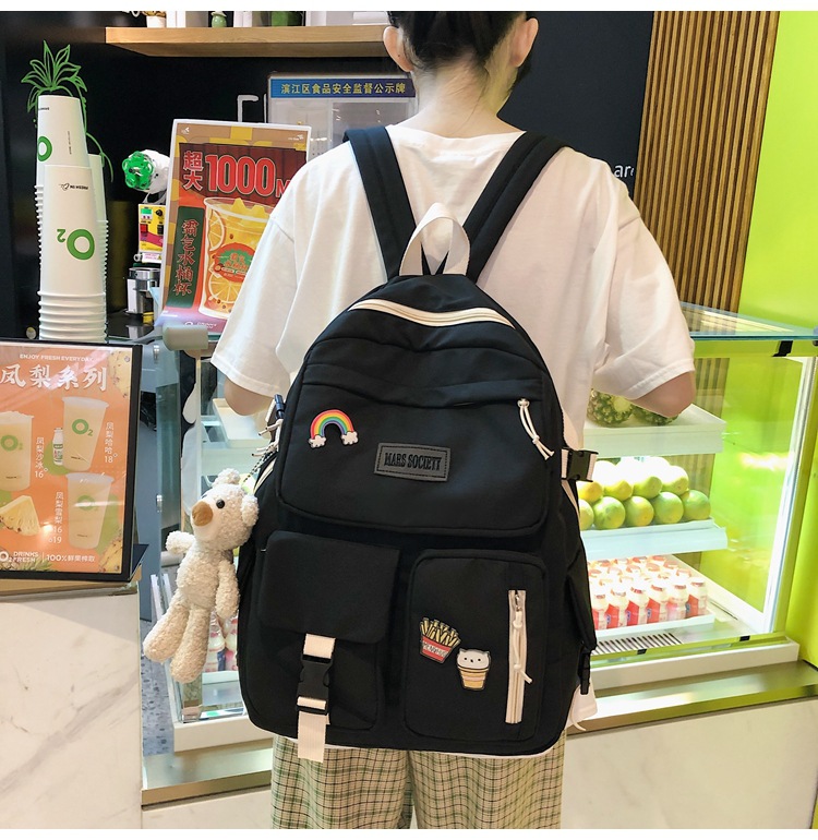 Fashion Spring New Cute Badge Backpack display picture 53