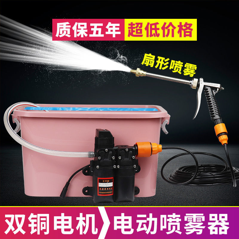 12v洗车水泵车载洗车机220v高压水枪家用全自动洗车器刷车神器 铜
