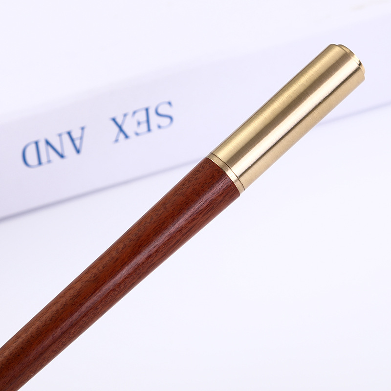 Fábrica en stock pluma de metal pluma de gel pluma de publicidad pluma de regalo de negocios pluma de madera de latón Logotipo de letras