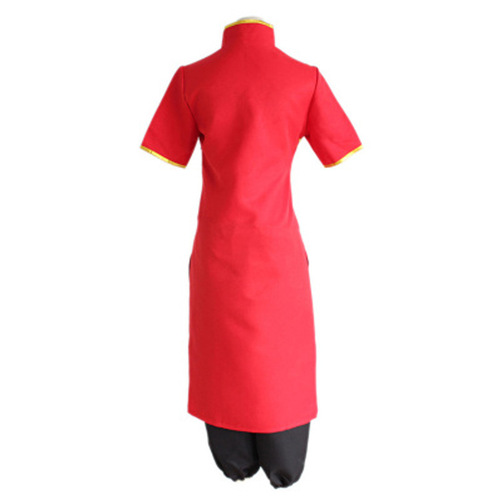Manufacturer Silver Soul Kitsune Ran's Qipao Black Pants Costume Halloween Cosplay Costume Tang Suit Training Suit