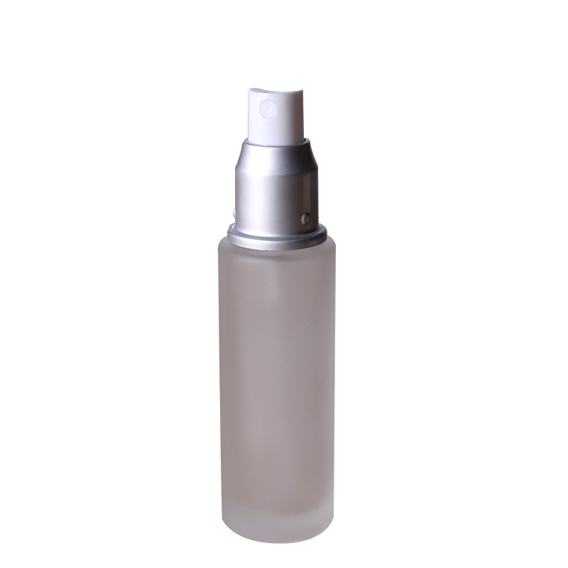 Fábrica al por mayor 30ml botella de vidrio esmerilado Fundación botella de líquido crema protectora solar loción cosméticos sub-botella personalización