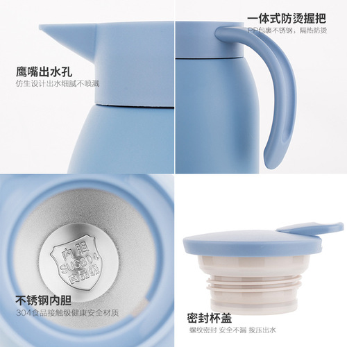 Insulated Kettle Household 304 Stainless Steel Warm Water Kettle Coffee Pot Student Dormitory Use Small Hot Water Kettle Insulated Bottle 