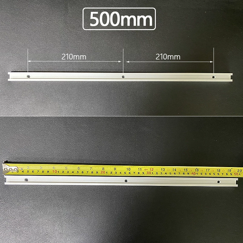 T‑shaped T‑slot sliding stop rail, woodworking limited guide, 300–1220 mm