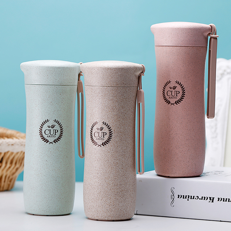 Ace was wheat stalk Water cup Readily Cup student Portable Takeout Wheat Simplicity gift Water cup Cartoon Cup