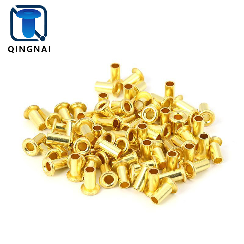 厂家专业制作国标黄铜空心管状 气眼 H65 紧固件铆钉