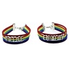 Woven rainbow bracelet with letters handmade, European style