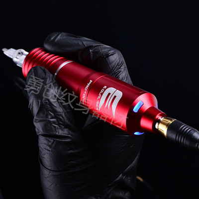新款卡瓦龍紋身筆帶燈紅色紋繡機器紋身馬達機割線打霧機紋身套裝