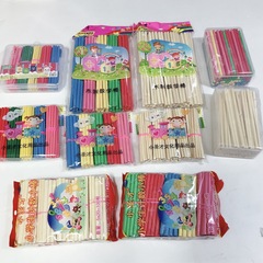 Children's Educational Counting Rods Wooden Colorful Natural Wood Counting Sticks Thickened and Lengthened 100 Pieces Xiaoshengcai