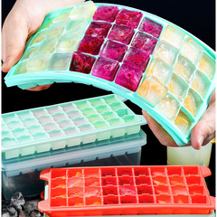 Make wholesale silicone press ice cube tray 24 holes 36 holes ice cube mold ice mold food storage mold ice cube tray