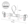 Elegant silver [clamp upgrade] 1 windproof trouser rack