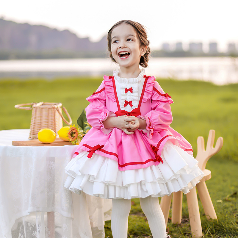Original design 2020 Autumn/Winter new Lolita princess dress, Spanish style children's dress, puffy skirt