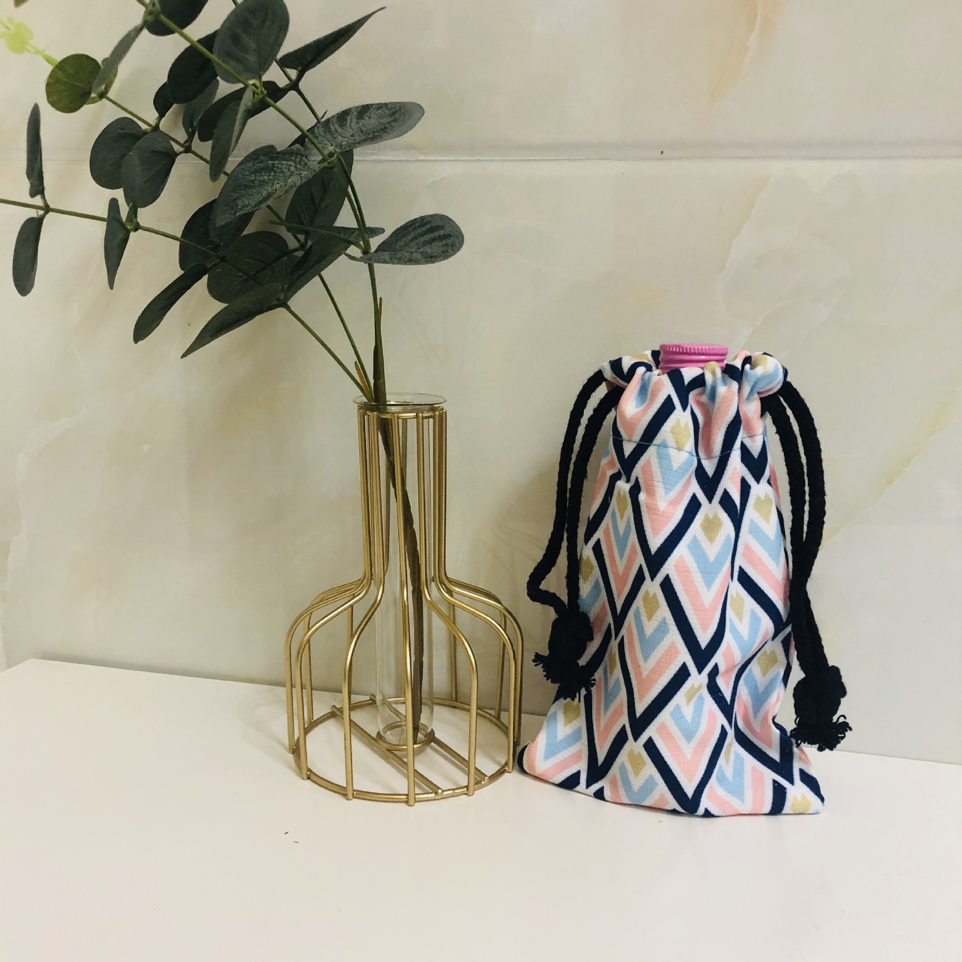 2020年新款帆布束口袋彩色帆布抽绳袋手机绒布袋广告首饰包