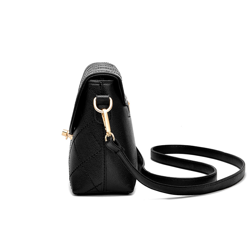 2023 New Women's Bag Women's Small Bag Soft Leather Crossbody Gift Mom Fashion 2022 New Middle Age Summer Lingge Small Bag Tide_voghion.com