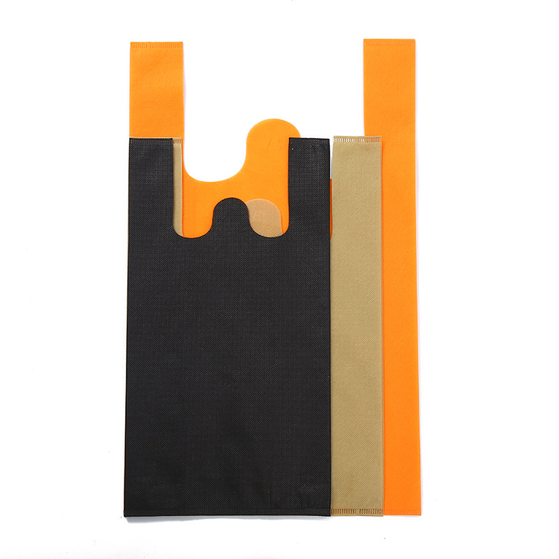 无纺布背心袋可印LOGO服装超市购物手提袋定制广告礼品无纺布袋详情图6