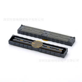 厂家直销0.8MM高速板对板连接器H5.0高公母座都可做40 80 120PIN