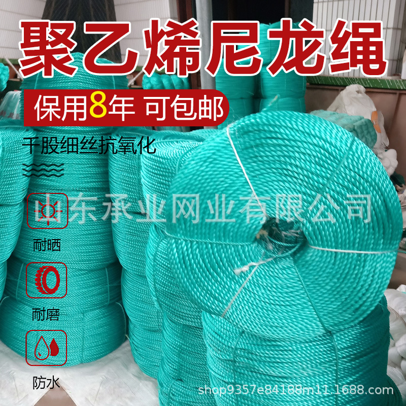 绳子尼龙绳子吊秧绳渔网绳全新料聚乙烯绳子货车拉线塑料晾衣绳