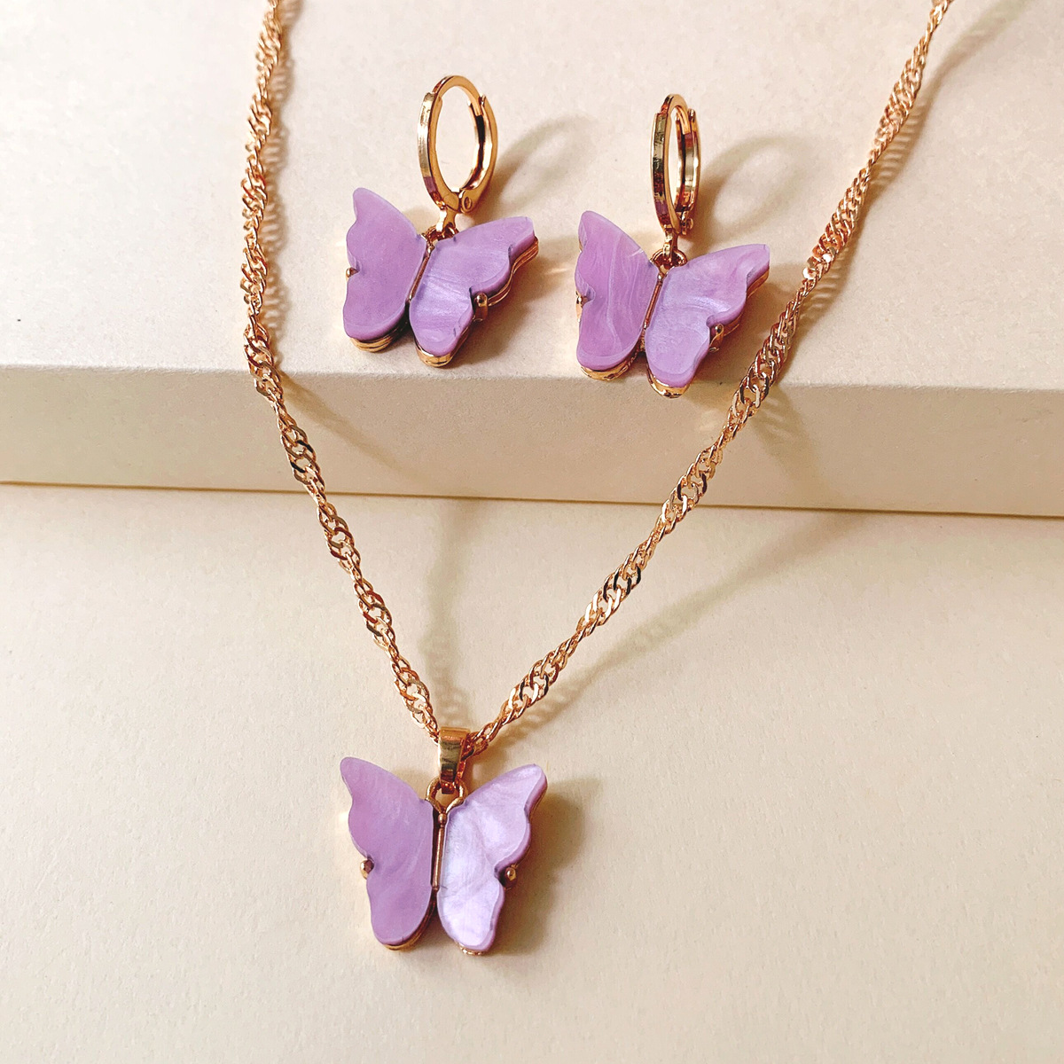 Fashion Wild Accessories Popular Color Butterfly Necklace Clavicle Chain Wholesale Nihaojewelry display picture 16