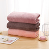 household Quick drying water uptake Bath towel Solid thickening Coral Bath towel gift towel customized adult Bath towel