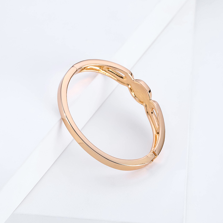 Fashion Simple Diamond Gold Plated Bracelet