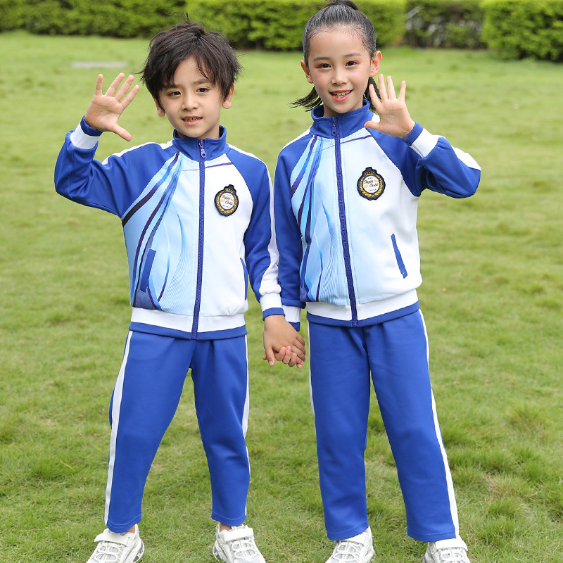 Kindergarten ropa de jardín maestros uniformes de escuela primaria y secundaria primavera y otoño traje de dos piezas ropa de grupo de rendimiento deportivo juvenil