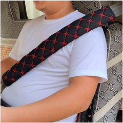 Long bus truck lorry extended 30 50 75 plush leather car safety harness shoulder pad seatbelt cover for men