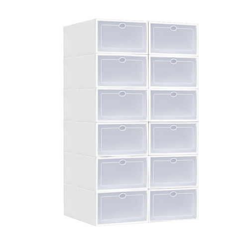 Thickened transparent shoe box plastic shoe box shoe storage artifact shoe box storage box transparent shoe rack drawer shoe box