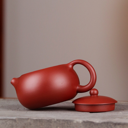 Wholesale Yixing Zisha Teapot Big Red Robe Xi Shi Zisha Teapot Handmade Enterprise Custom Order LOGO One-time Delivery