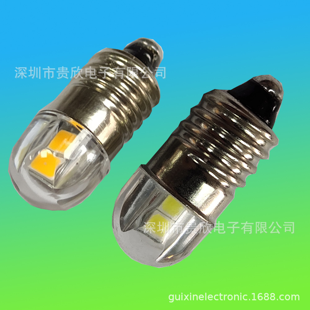 E10微型灯泡6V/12V/24V4smd2835led工具灯e10 指示灯