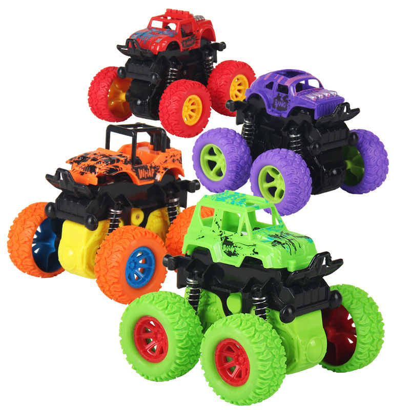 四驱车特技翻斗特技车惯性玩具男孩网红玩具地摊玩具跨境四驱车
