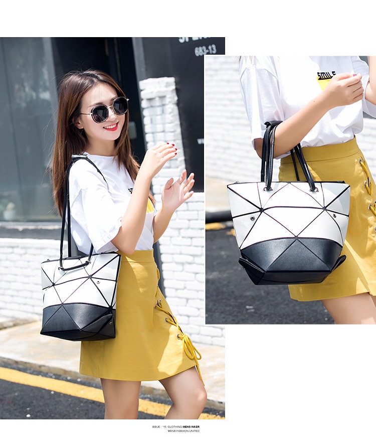 Japanese matte leisure and environmentally friendly handbag with versatile folding four in one deformation bag, patent_voghion.com