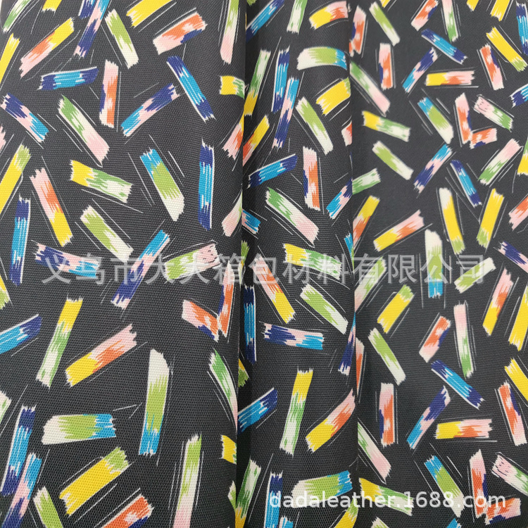 600DPU digital printing, eco-friendly PU Oxford fabric, digital printing, sample and design provided, bulk goods available detail image 4