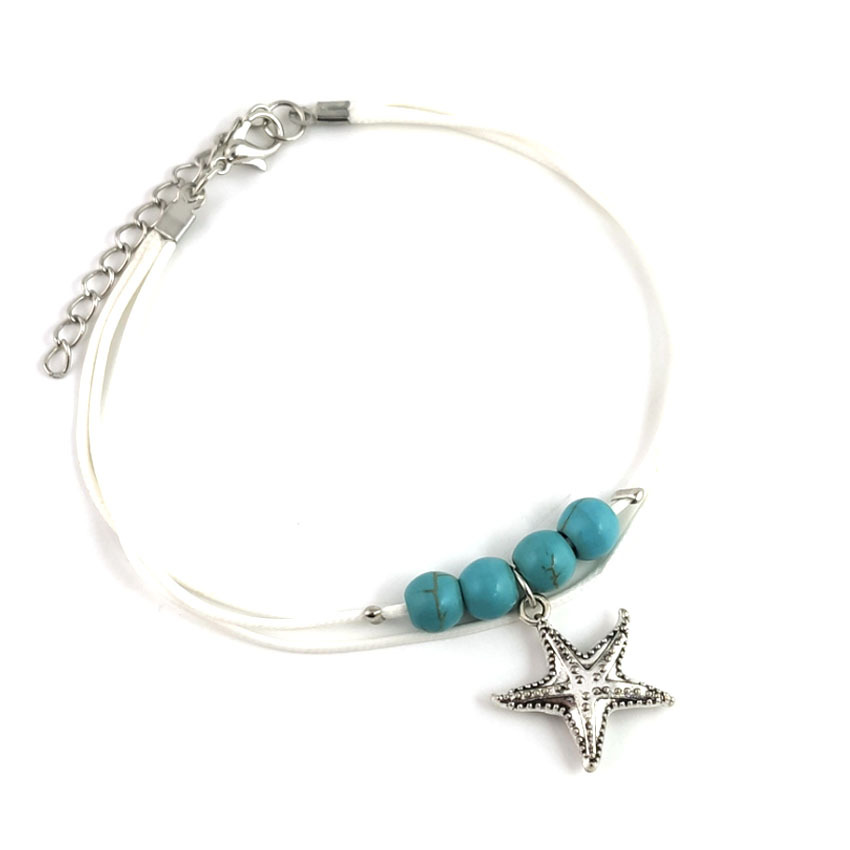 Bohemian Fashion Turquoise Starfish Pendant Chain