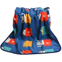 出口日本秋冬法兰绒毯 珊瑚多功能发热盖毯 披肩毯