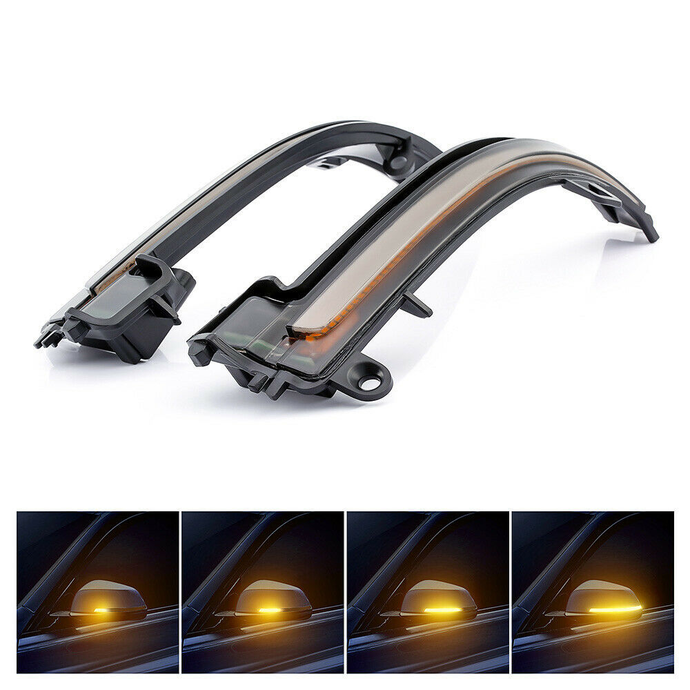 LED con luz de flujo para Volkswagen BMW espejo luz indicador VW Golf 7 Tuan espejo lateral ángulo amarillo