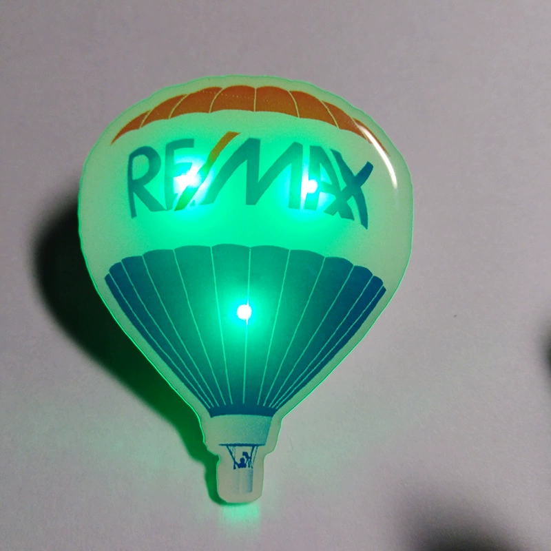 Анизм Acrylic светящийся бейдж LED, светящаяся елочная бейдж