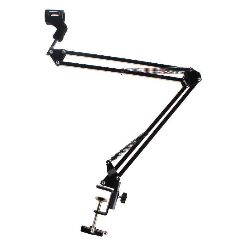 厂家直销悬臂支架 手机话筒麦克风直播桌面35悬臂折叠金属支架