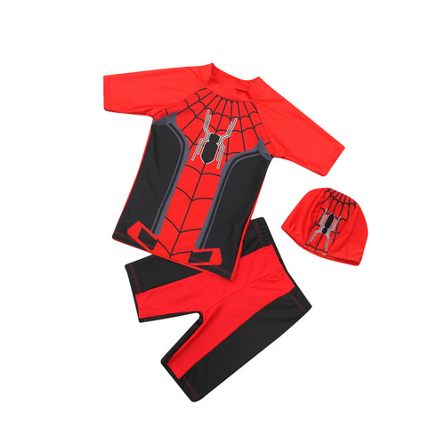Children's swimsuit boy's split square angle small and medium-sized children's cartoon boy hot spring sun protection swimming suit Korea
