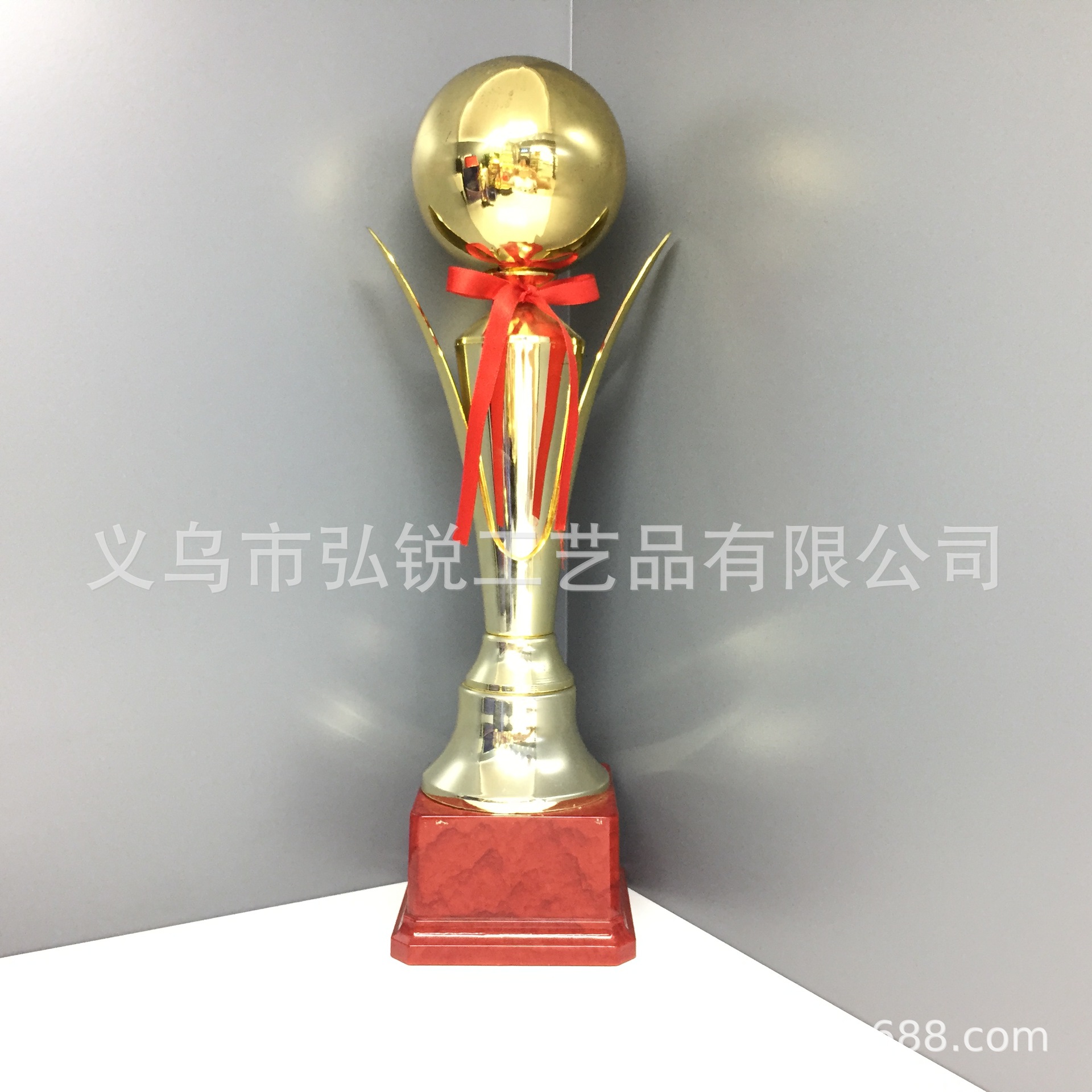 热销批光面球塑料奖杯运动体育比赛学生奖品纪念颁奖励创意可定制logo详情图2