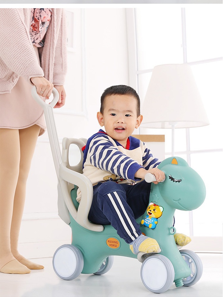 Rocking Horse Dual use Trojan horse baby Rocking Horse Plastic children Toys Riding men and women Carriage The age of gift