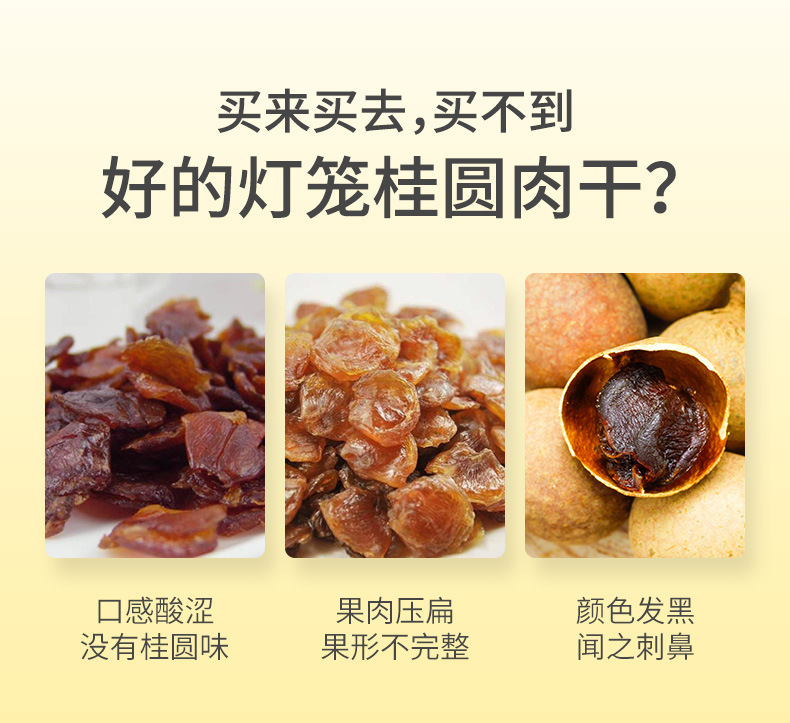 Dried Longan Meat Pitted Guiyuan Rou 150g Box Fujian Dried Longan Flesh specifications